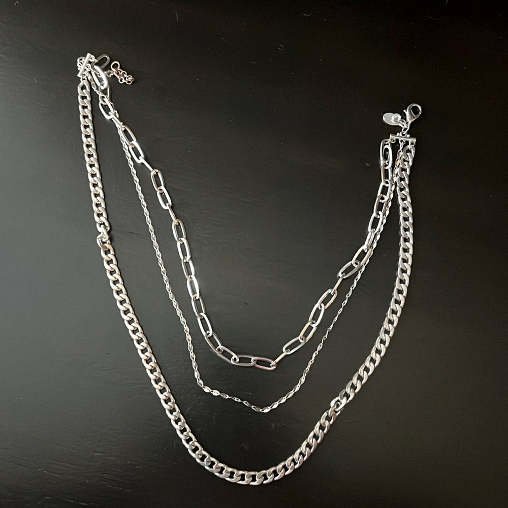 Silver Express necklace.